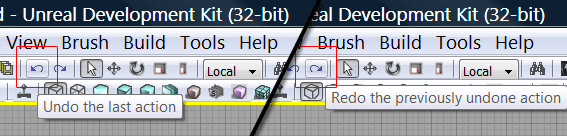 Diagram 7: Unreal Development Kit Undo / Redo Buttons