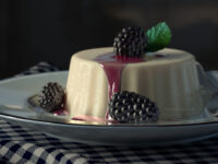 Blackberry Panacotta Render in VRay